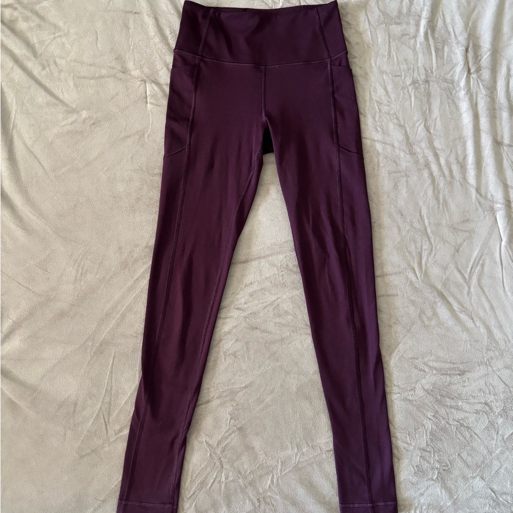 Victoria's Secret Burgundy Leggings - Size 4